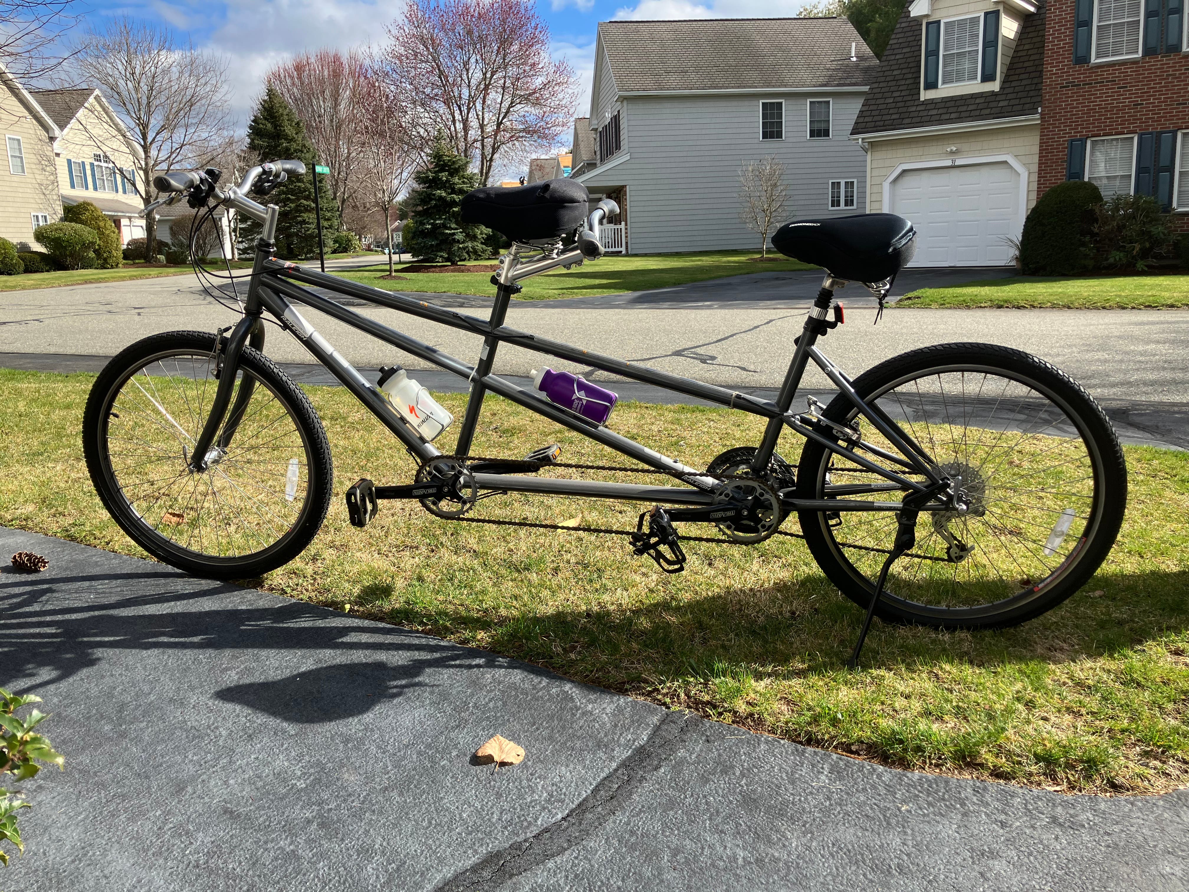 Tandem Bicycle w/ carrier & accessories