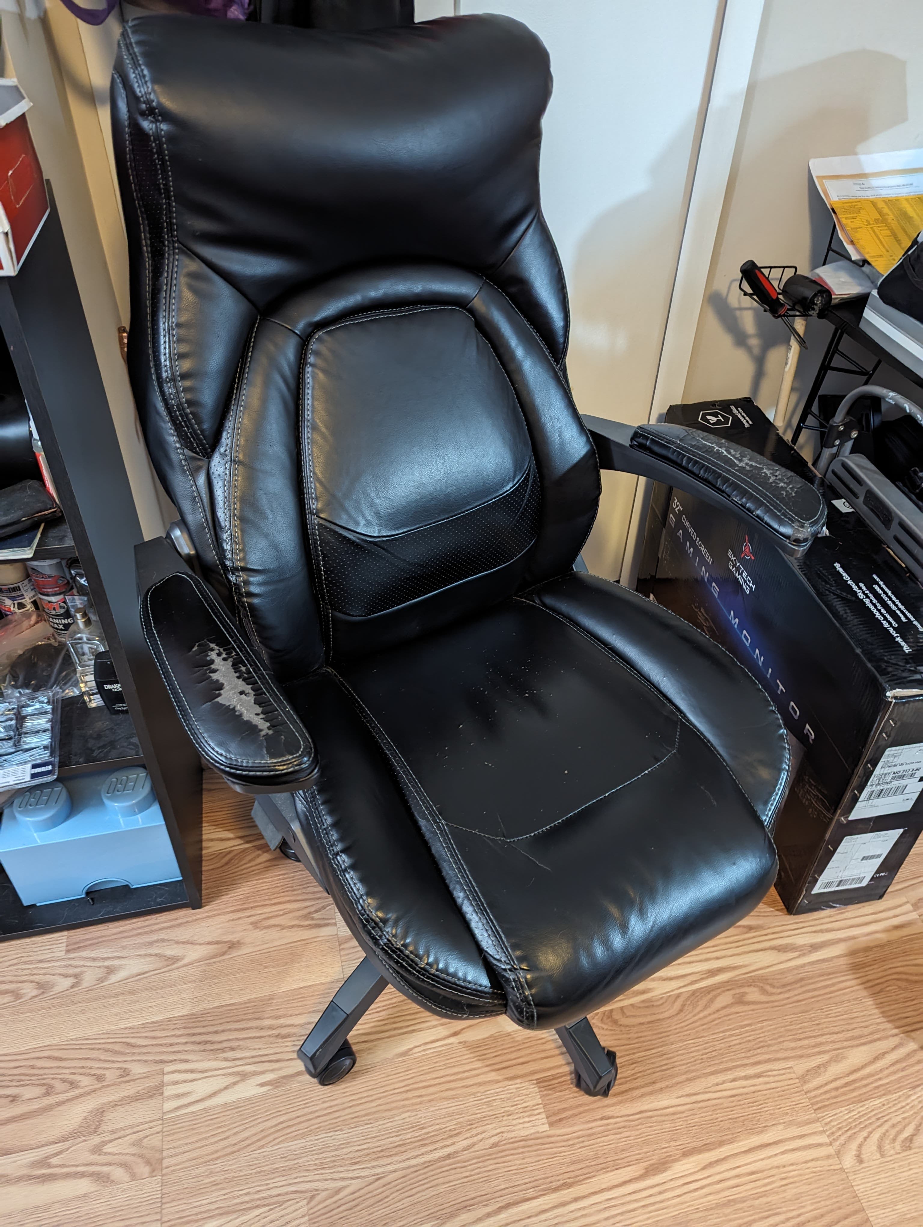 La-z-boy leather office chair