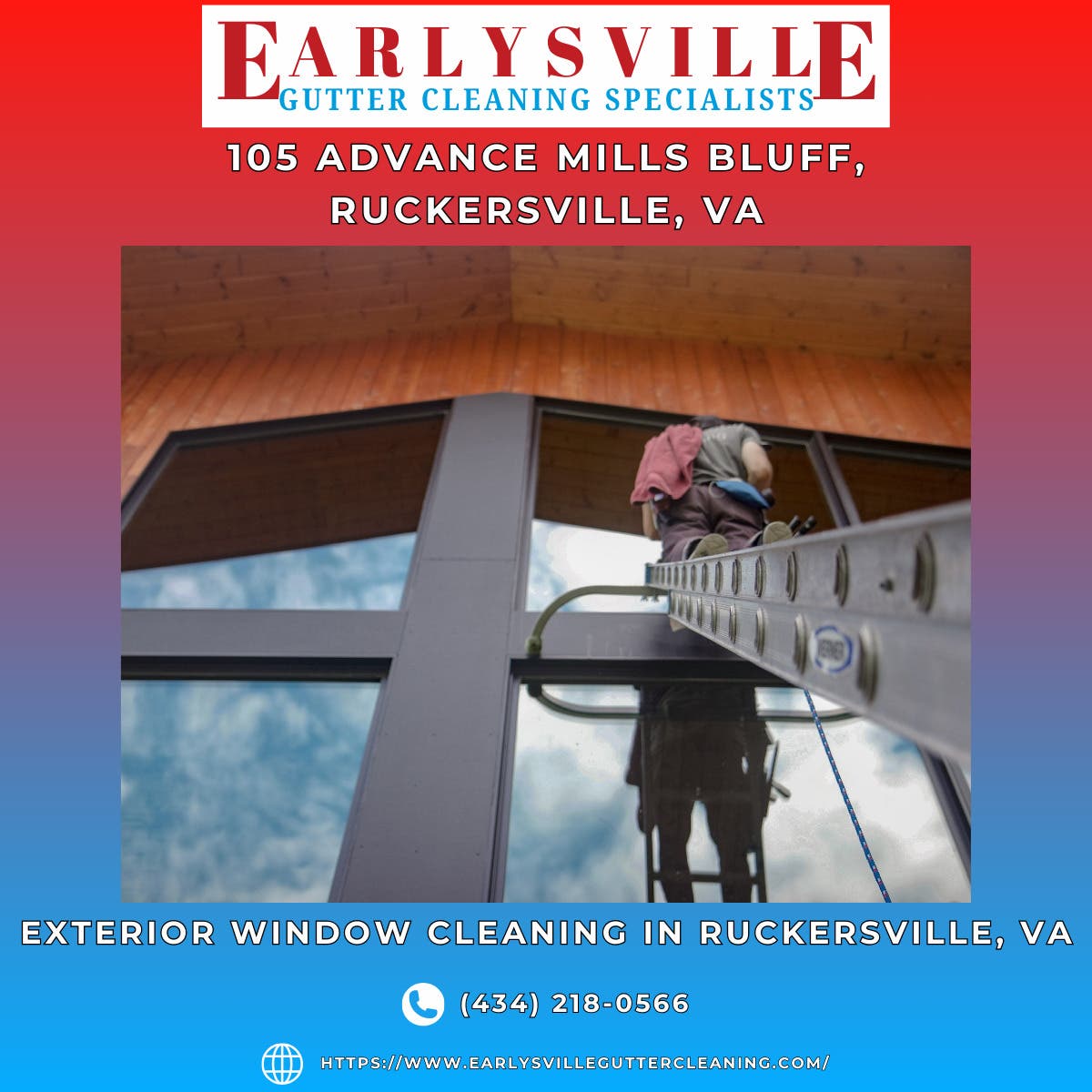 Exterior Window Cleaning in Ruckersville, VA - Earlysville Gutter Cleaning Specialists