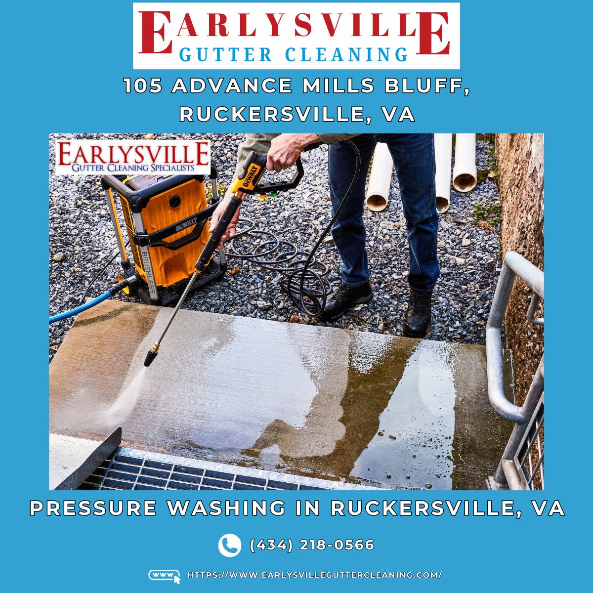 Pressure Washing in Ruckersville, VA - Earlysville Gutter Cleaning