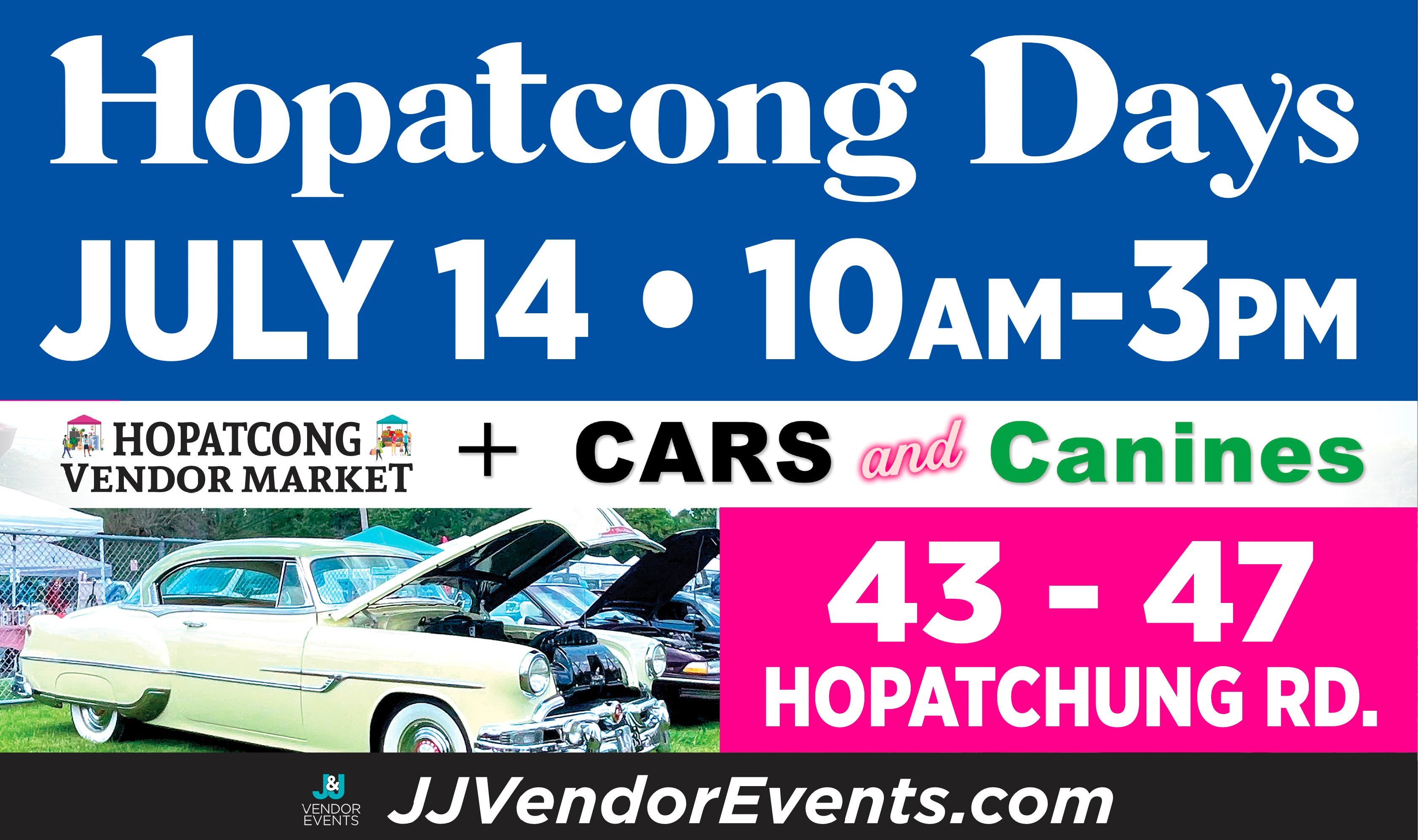 Hopatcong Days - Vendor Market + Cars & Canines (Hosted by Dog Pound Cruisers)