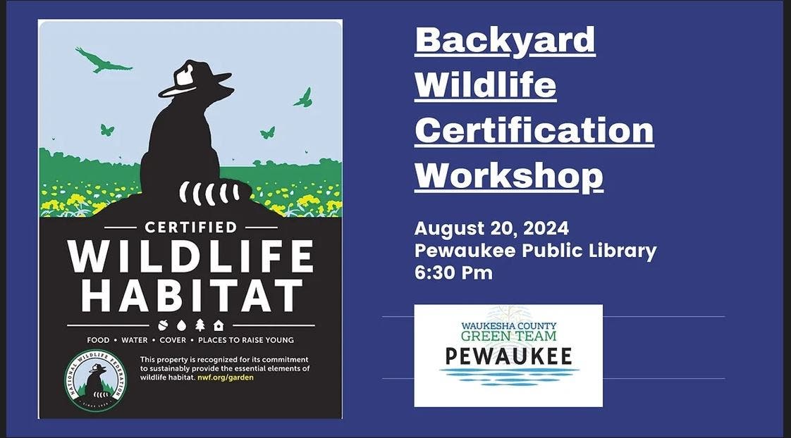 Wildlife Backyard Certification Workshop