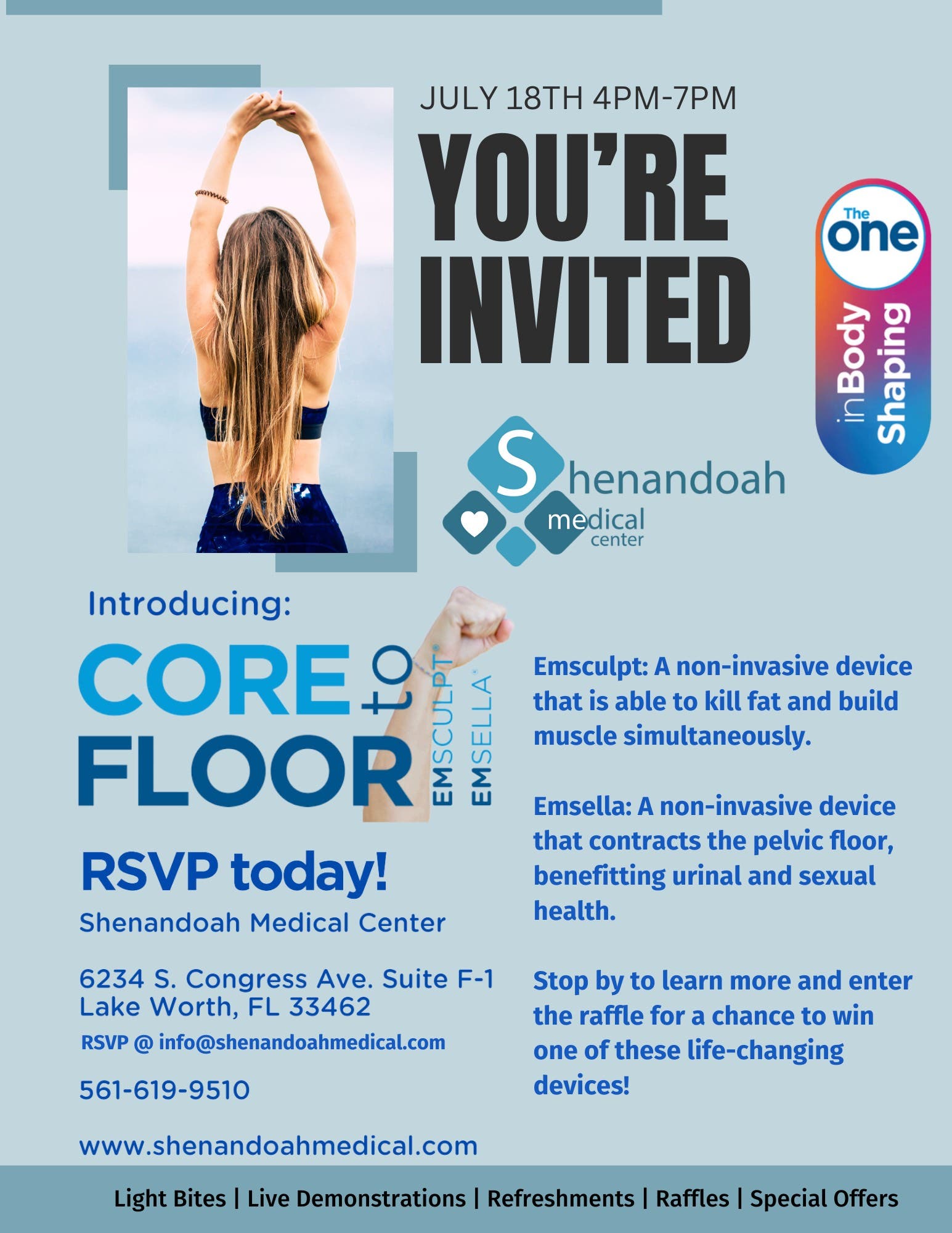  Shenandoah Medical Center Ribbon Cutting Open House featuring New EmSculpt Neo and EmSella Treatmen