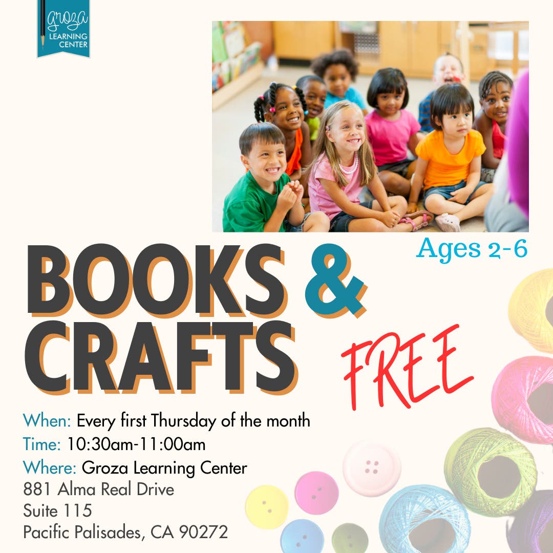 Books & Crafts! FREE FUN at Groza Learning Center 