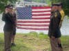 2nd Lieutenant Mackenzie Courtright being commissioned by COL Melnyk of West Point.