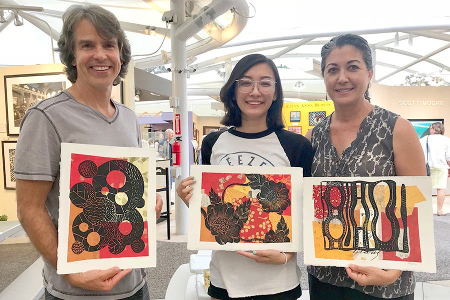 Prints and Pinots Art Classes at Festival of Arts