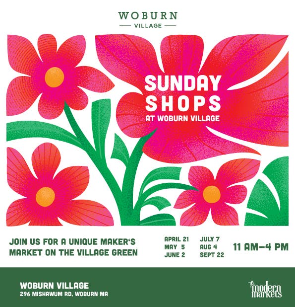 Sunday Shops at Woburn Village | 25 Local Vendors Outdoor Event 