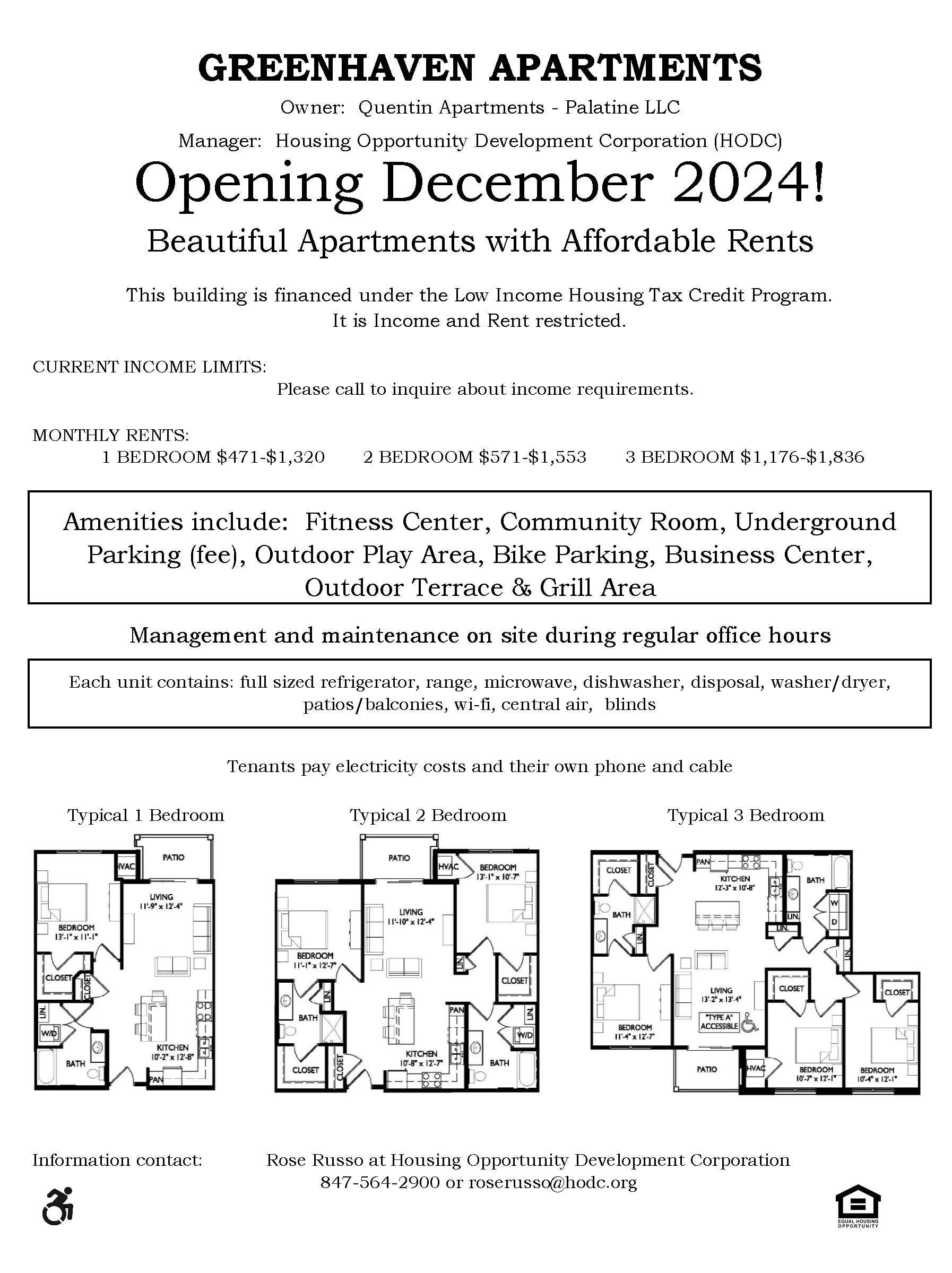 Greenhaven Apartments - Affordable housing opening December 2024