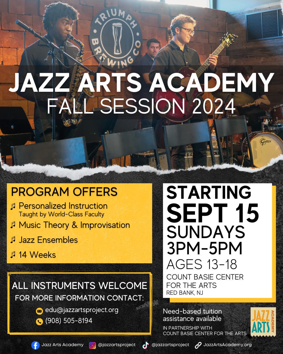 Jazz Arts Academy Fall Session 2024