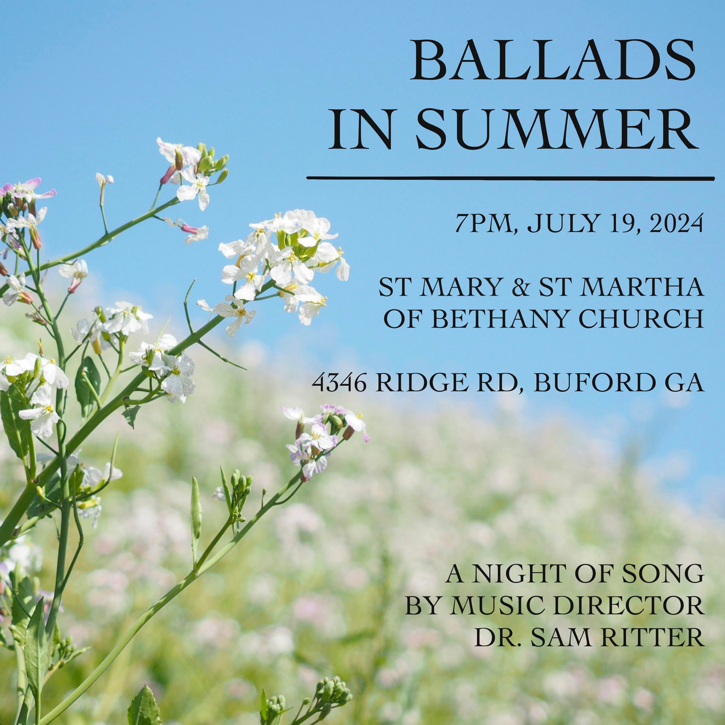 Ballads in Summer - Free Concert