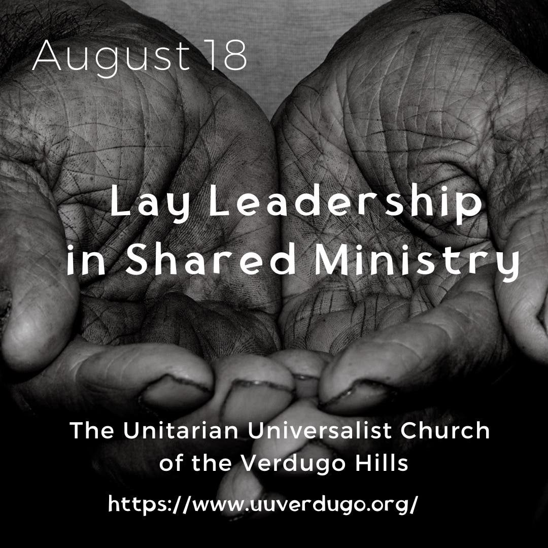 Sunday Service: Lay Leadership in Shared Ministry