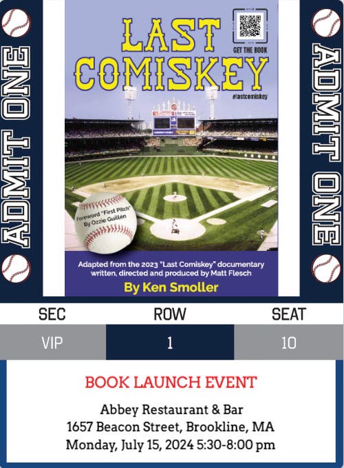 Local Brookline Author Book Launch - "Last Comiskey", by Ken Smoller