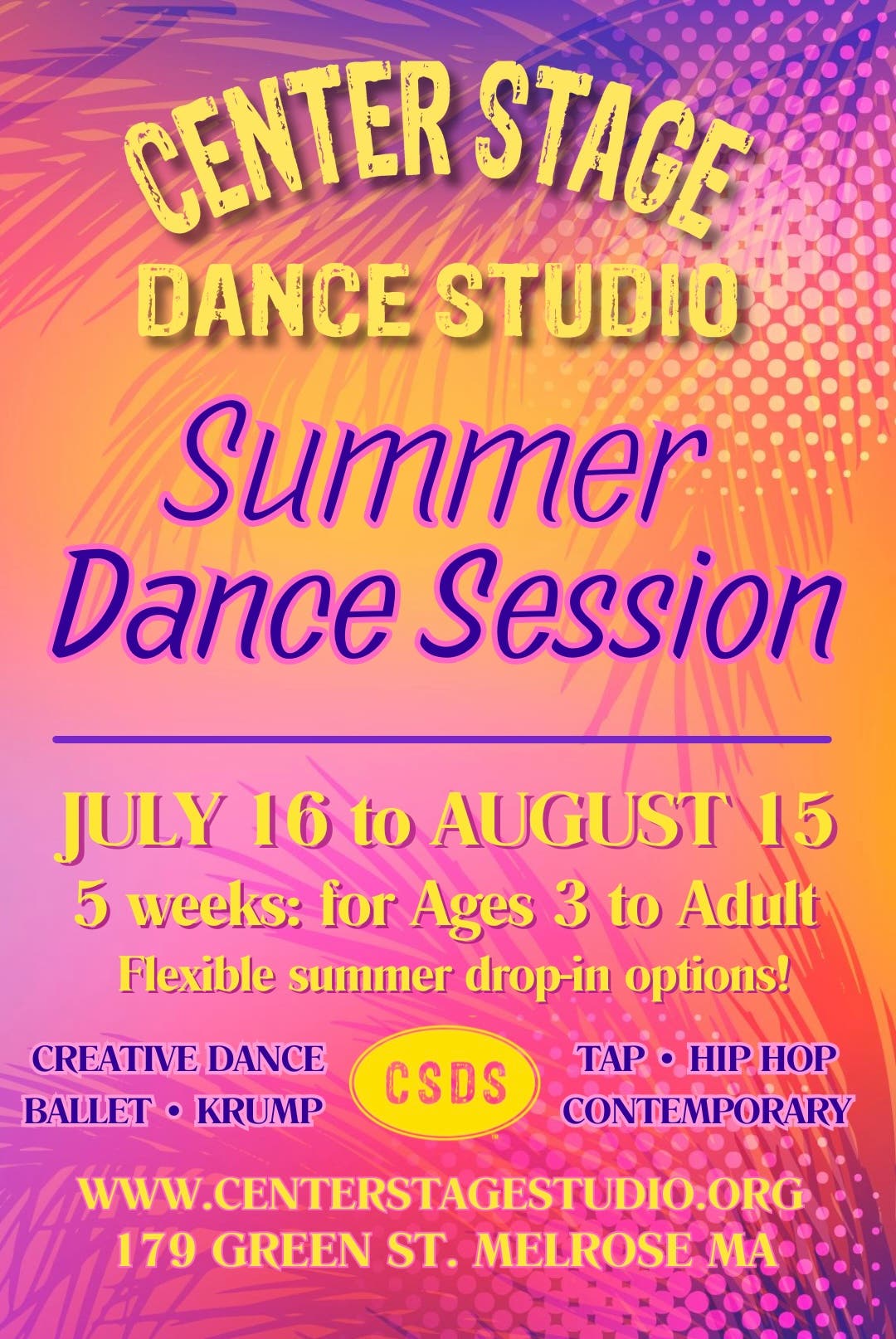 Summer Dance Session at CSDS