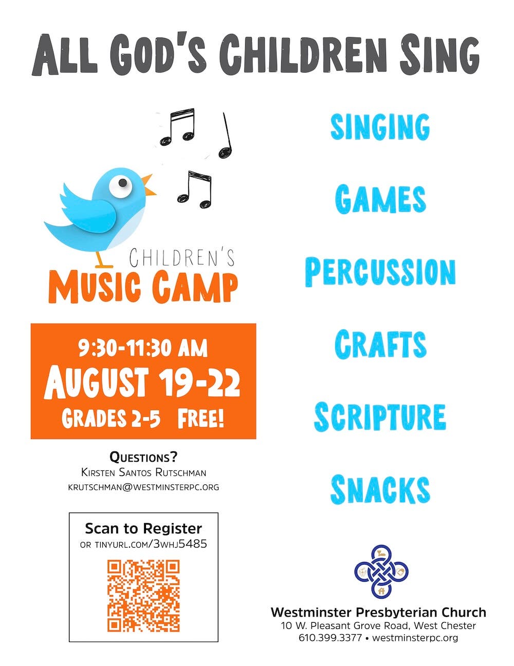 Children's Music Camp (Grades 2-5)