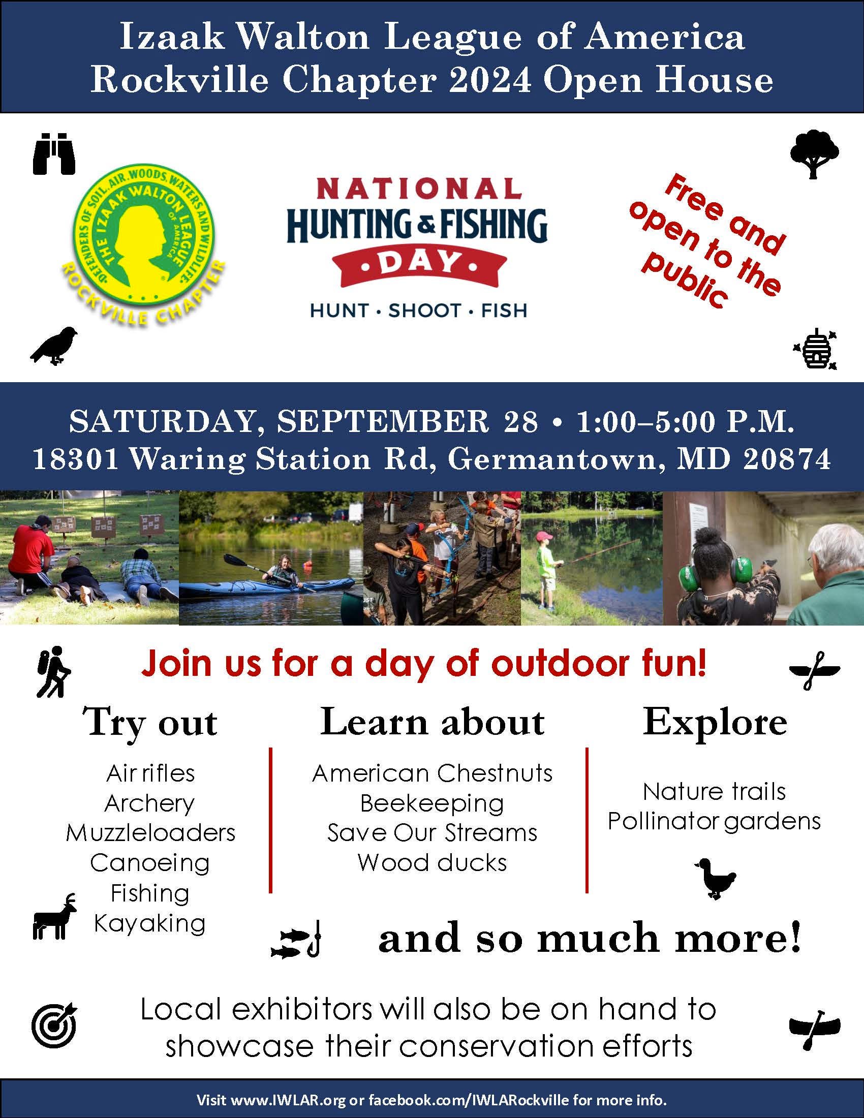 Hunting & Fishing Day Open House - Izaak Walton League of Rockville