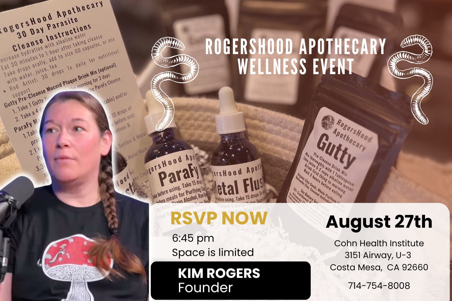 Parasite Cleansing with Rogershood Apothecary Wellness Event