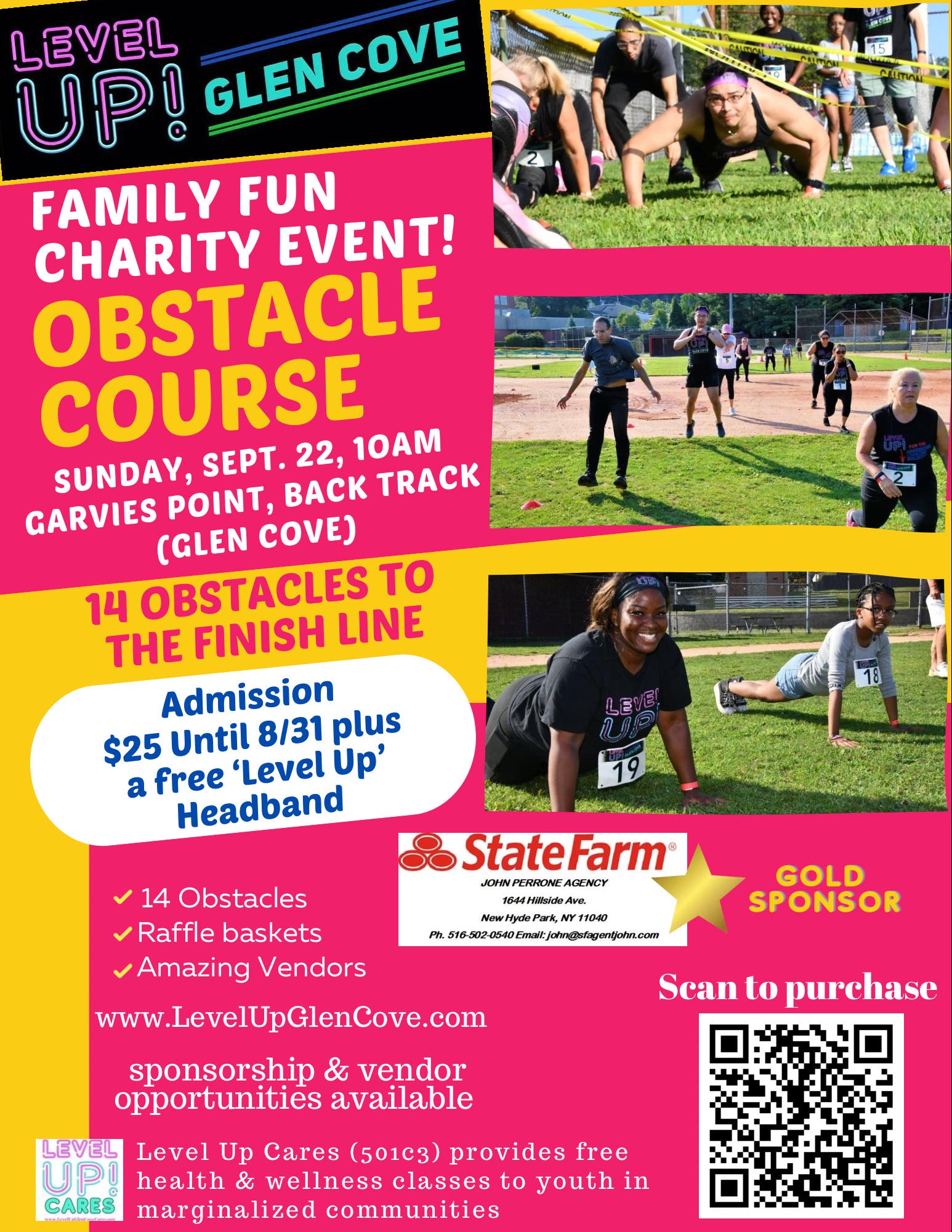 Level Up Glen Cove Obstacle Course