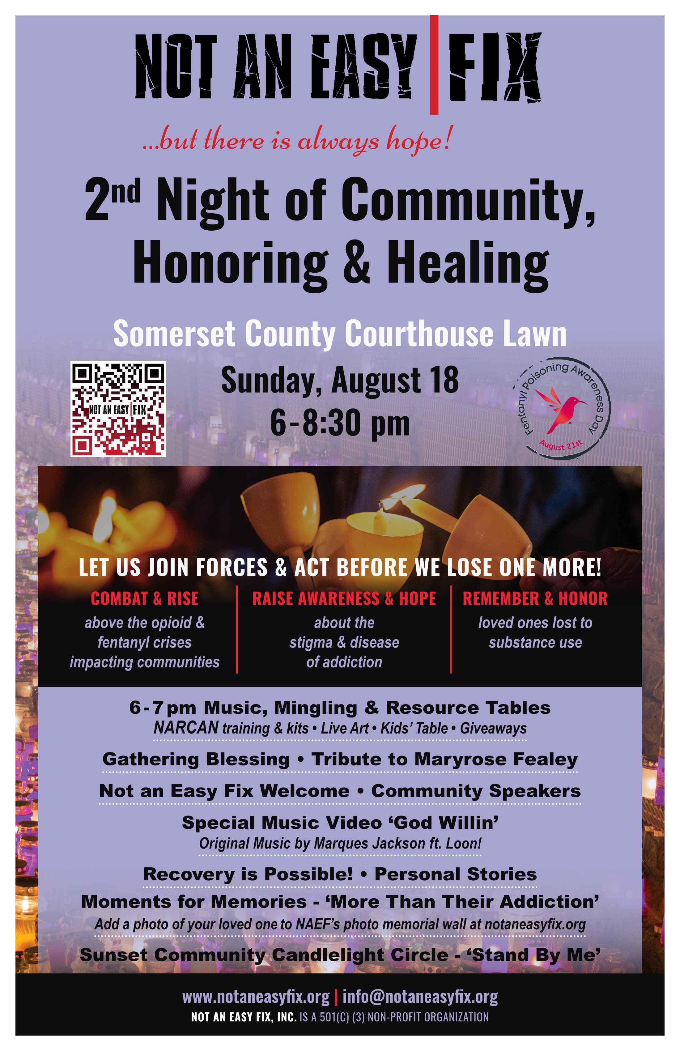 2nd "Night of Community, Honoring & Healing"