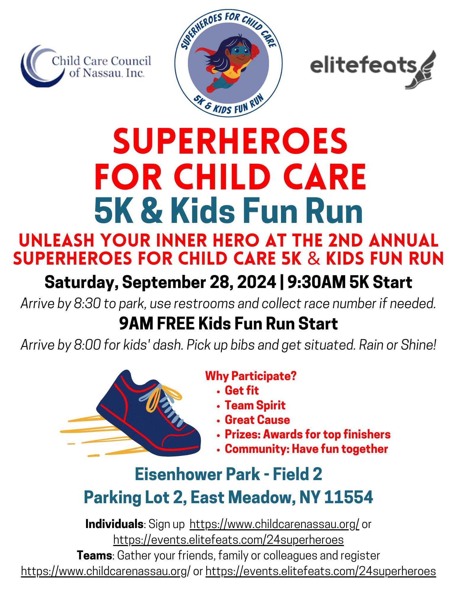 Superheroes for Child Care 5K & Kids Fun Run