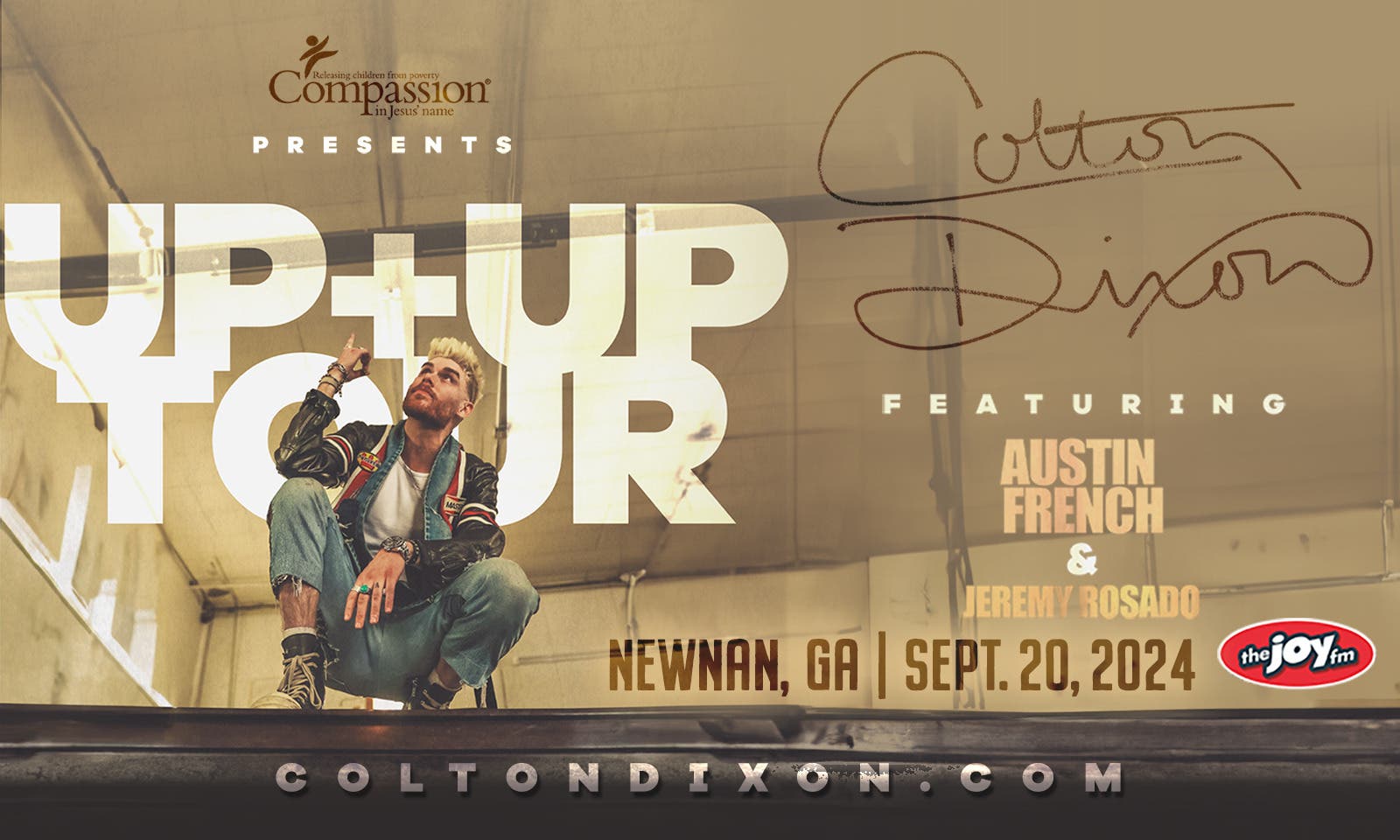 Colton Dixon: UP & UP Tour featuring Austin French with special guest Jeremy Rosado - Newnan, GA 