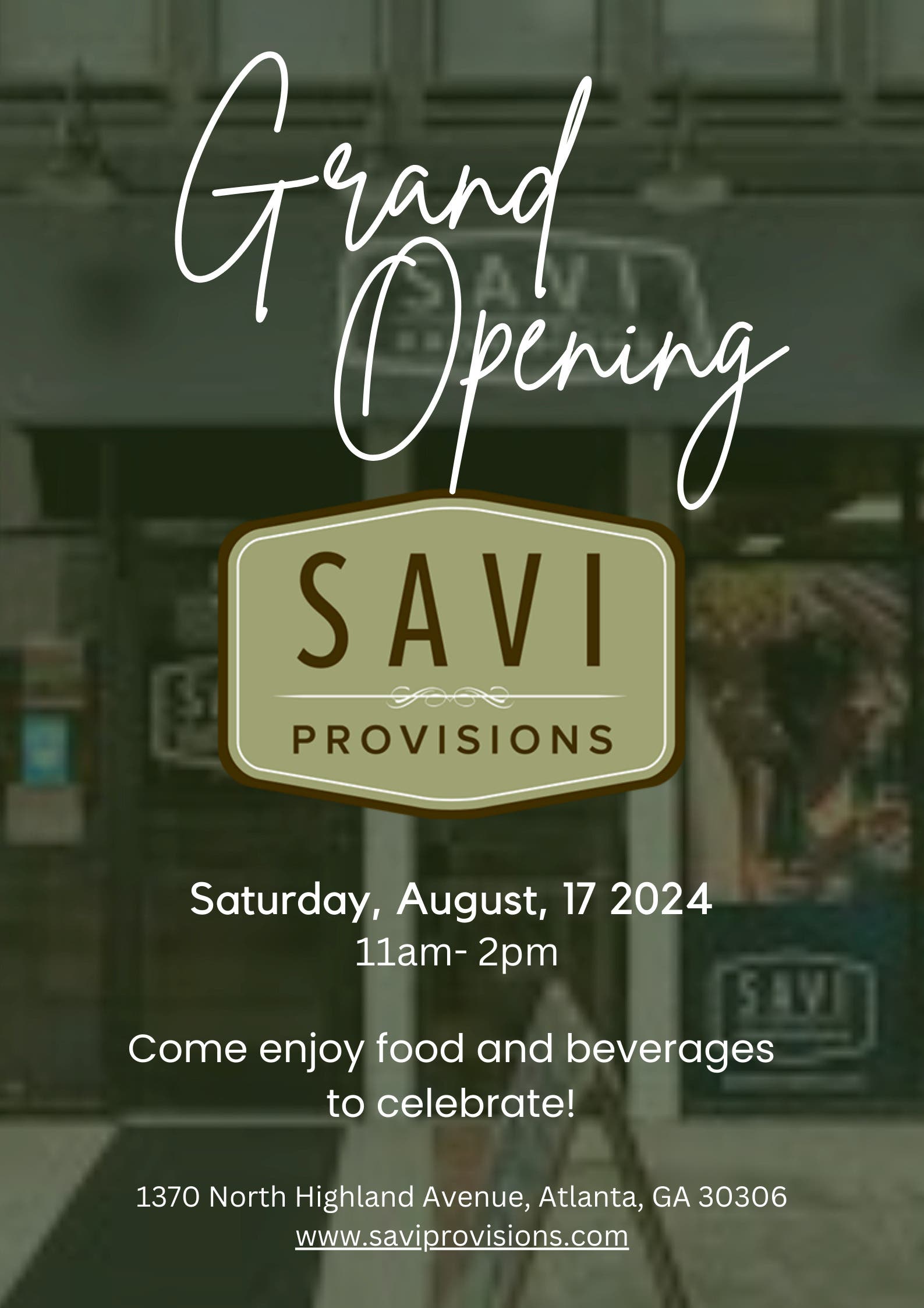 Savi Provisions Virginia Highland Grand Opening 