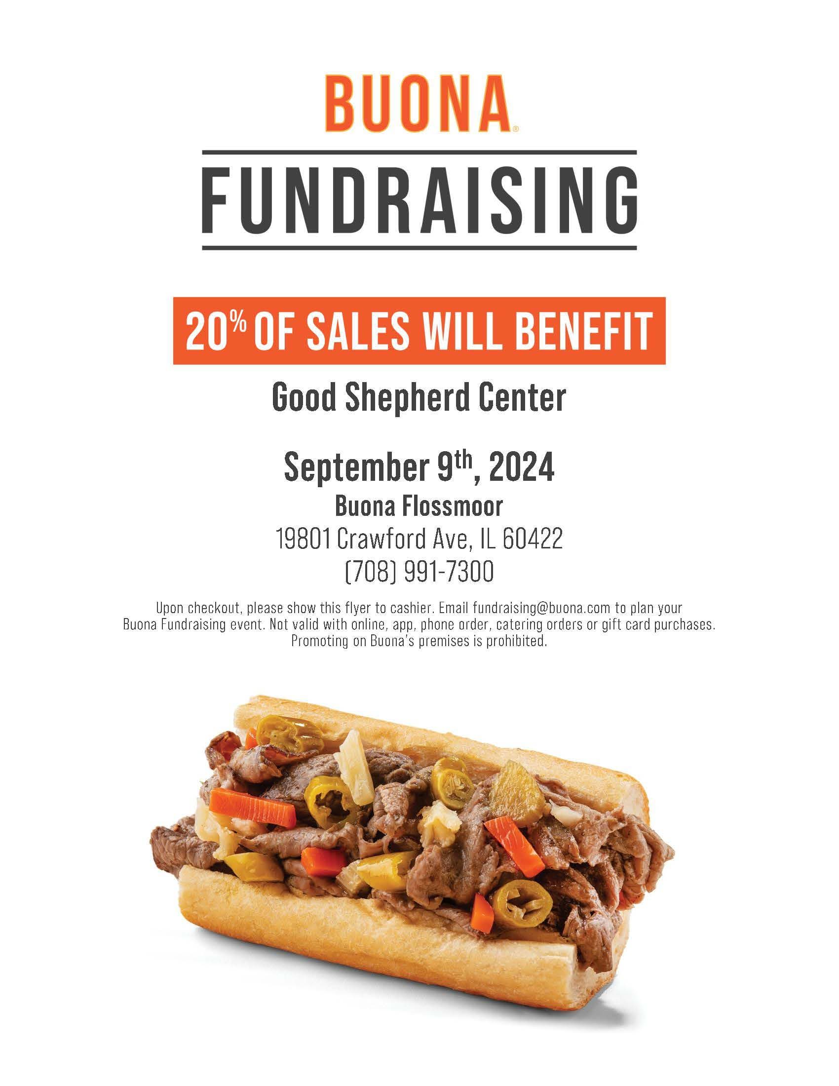 Buona Fundraiser to benefit Good Shepherd Center for Exceptional Children