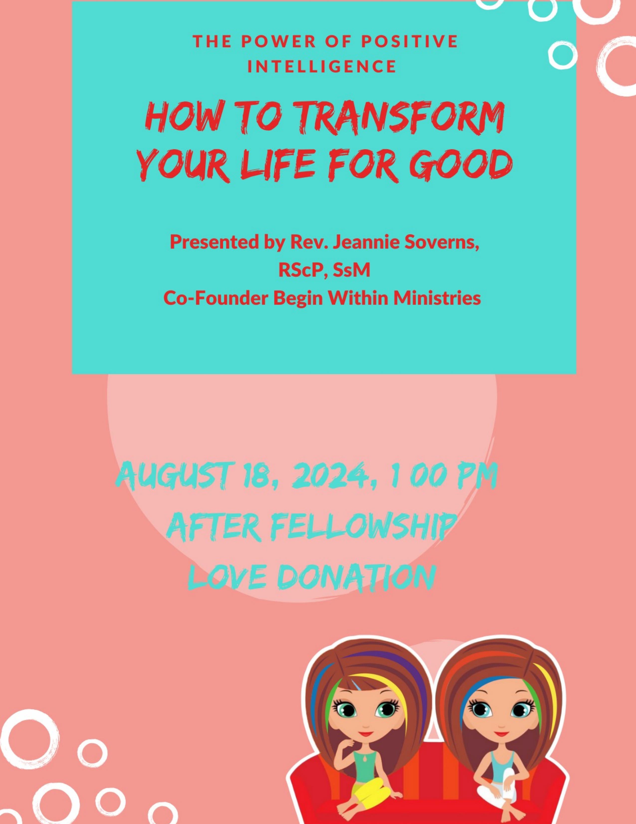 Workshop: "Change Your Life for Good!" 