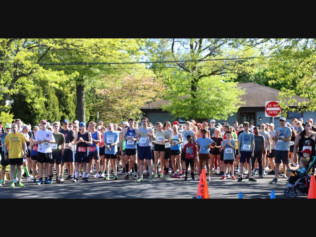 5K Racers queue up at the starting line of the 2023 YMCA Bucks County Strong 5K in Doylestown. The 2024 race celebrates Mothers Day Weekend on May 11.