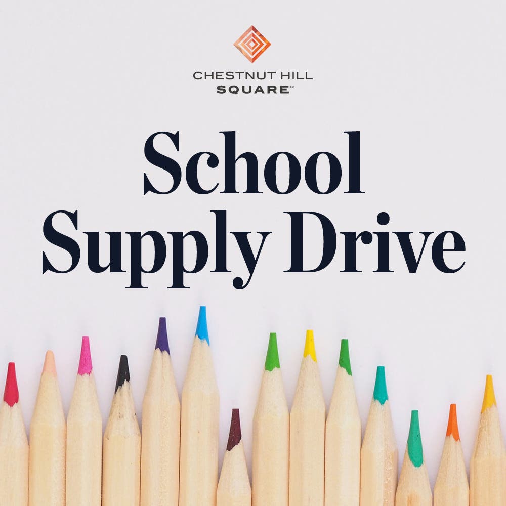 Chestnut Hill Square Hosts School Supply Drive for School on Wheels of Massachusetts