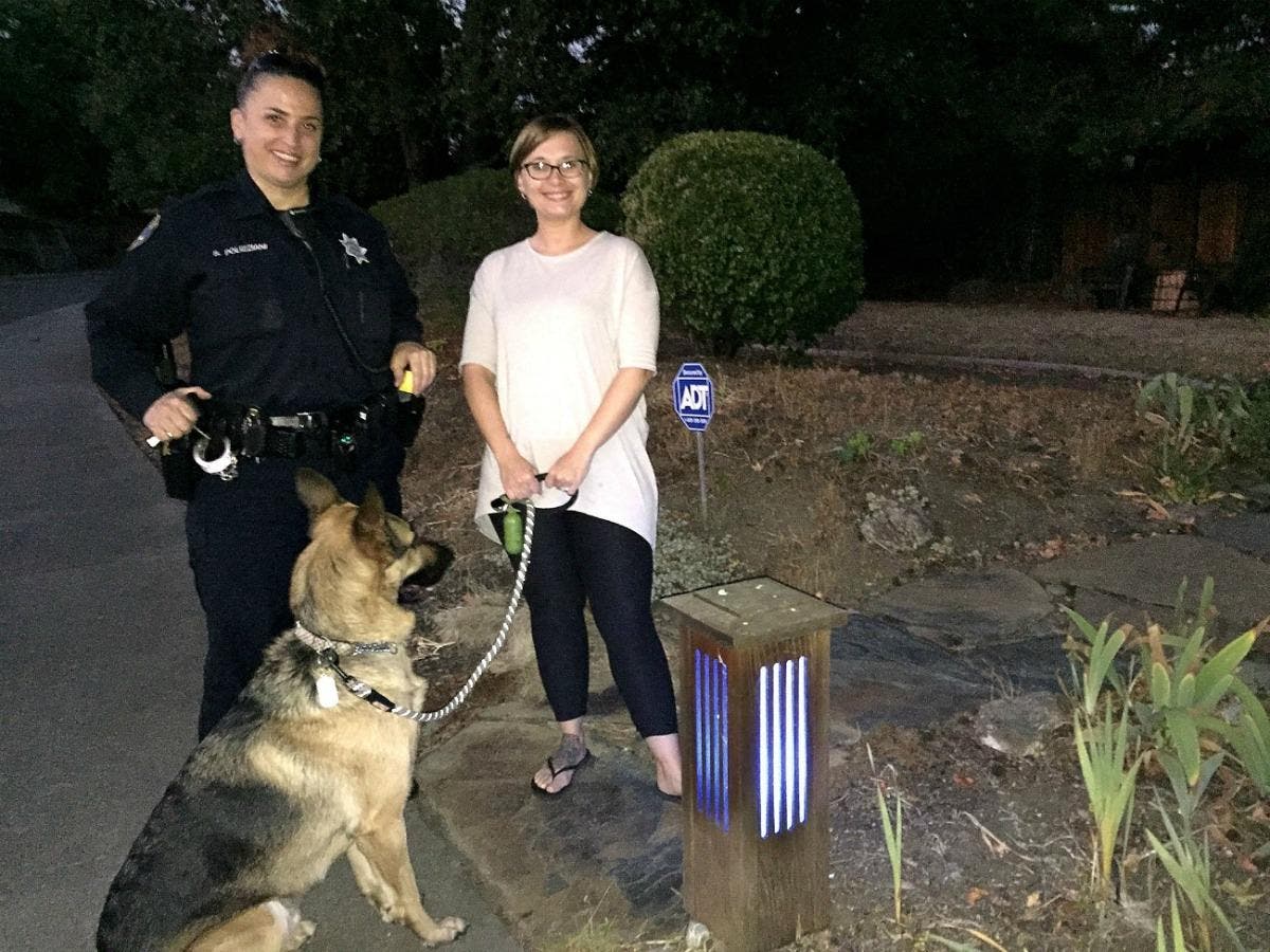 In Benicia, Residents Replace White Lights With Blue To Support Police