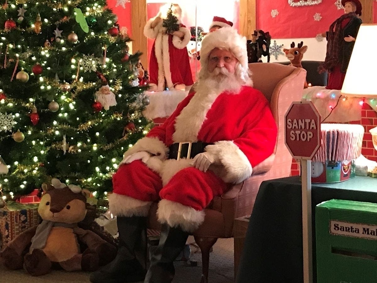 Santa Brings Holiday Cheer To Kids At Worth Township Center