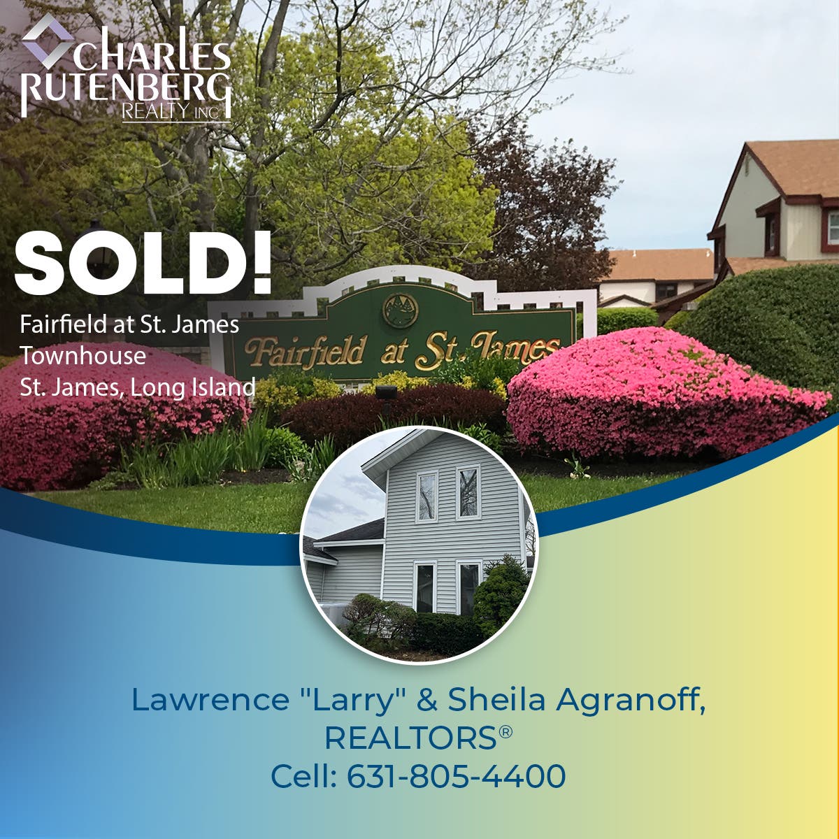 Fairfield At St James Townhouse Sold!