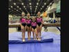 Third Place National Champions – Level 8 Rosettes Gymnasts (L-R) Aubrey Chase, Caraline Delikaris, Lena Clark, Kelsey Greer.