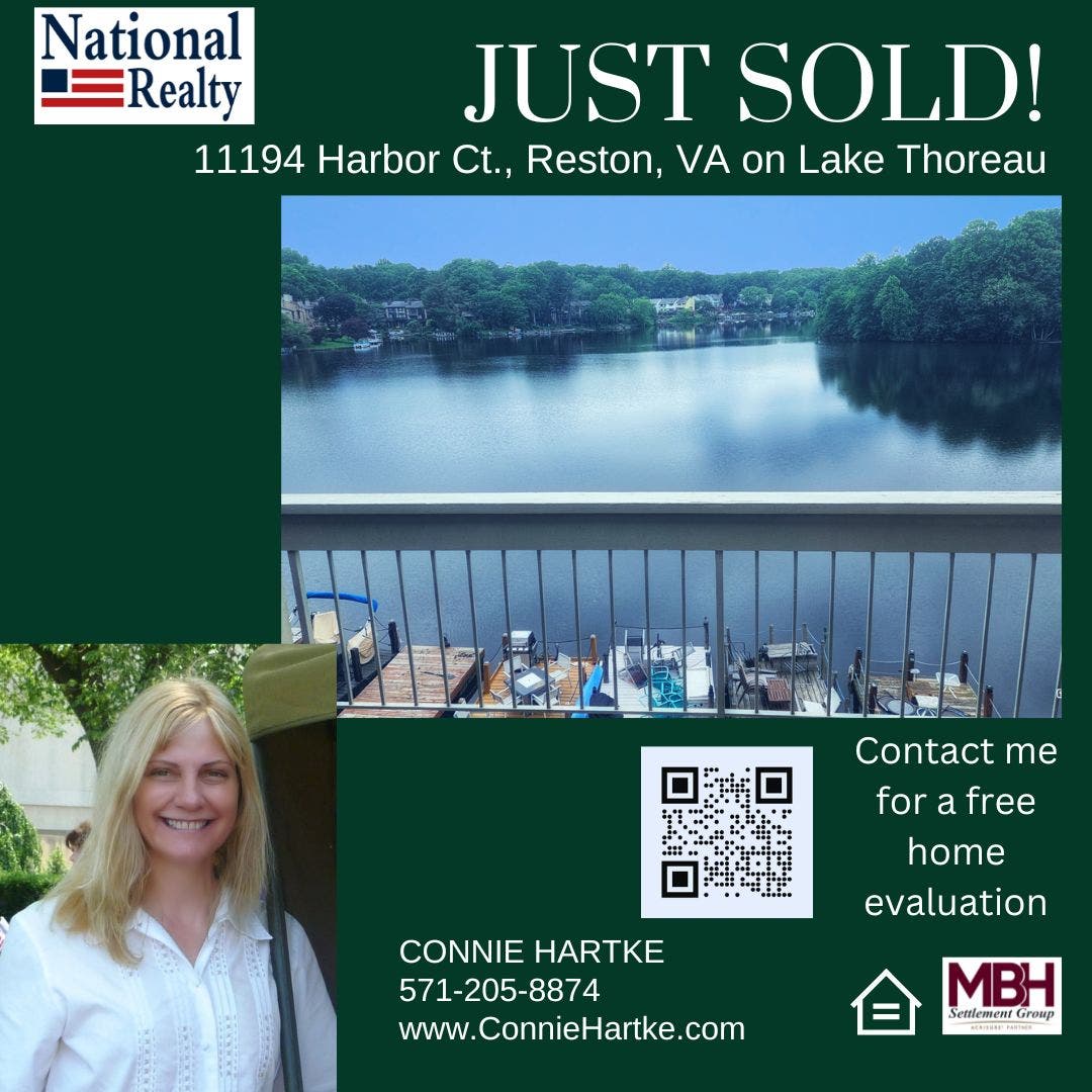 Sold! -  Lakefront Condo on Lake Thoreau, Reston