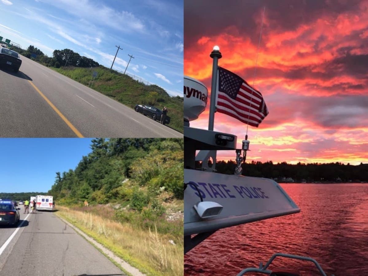 A crash on Route 101, speed patrol for Labor Day, and Marine Patrol watching the sunset. 