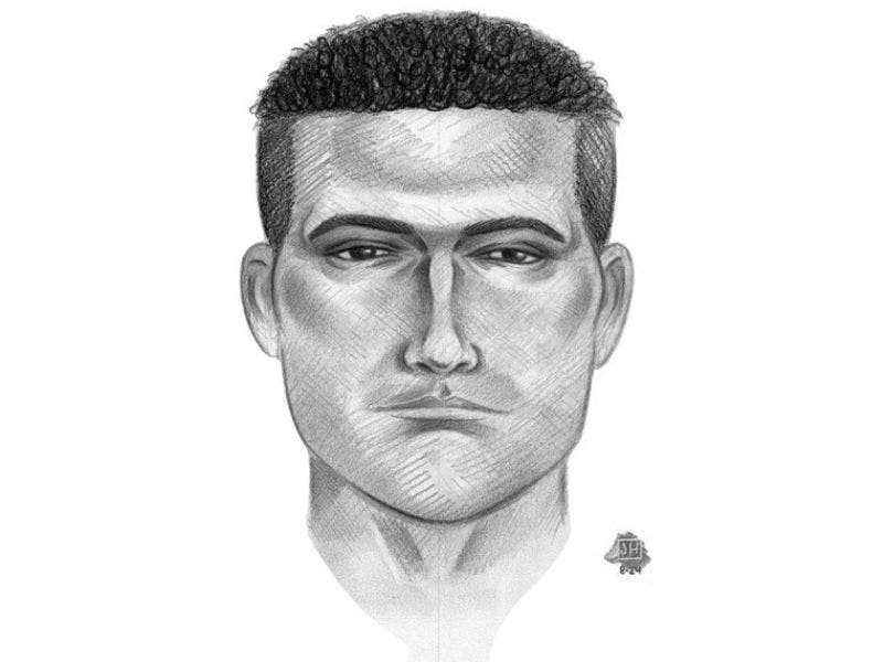 Police are asking for the public's help locating a tattooed man they say forced two teenagers in a Queens park to follow him at knifepoint before tying them up and sexually assaulting the girl. 