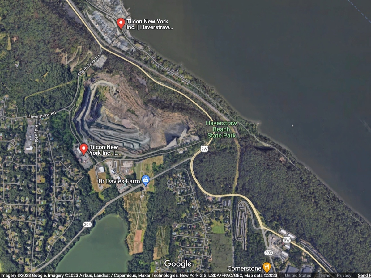 A fire at the Tilcon quarry in Haverstraw started along a conveyor belt to the crushing tower.