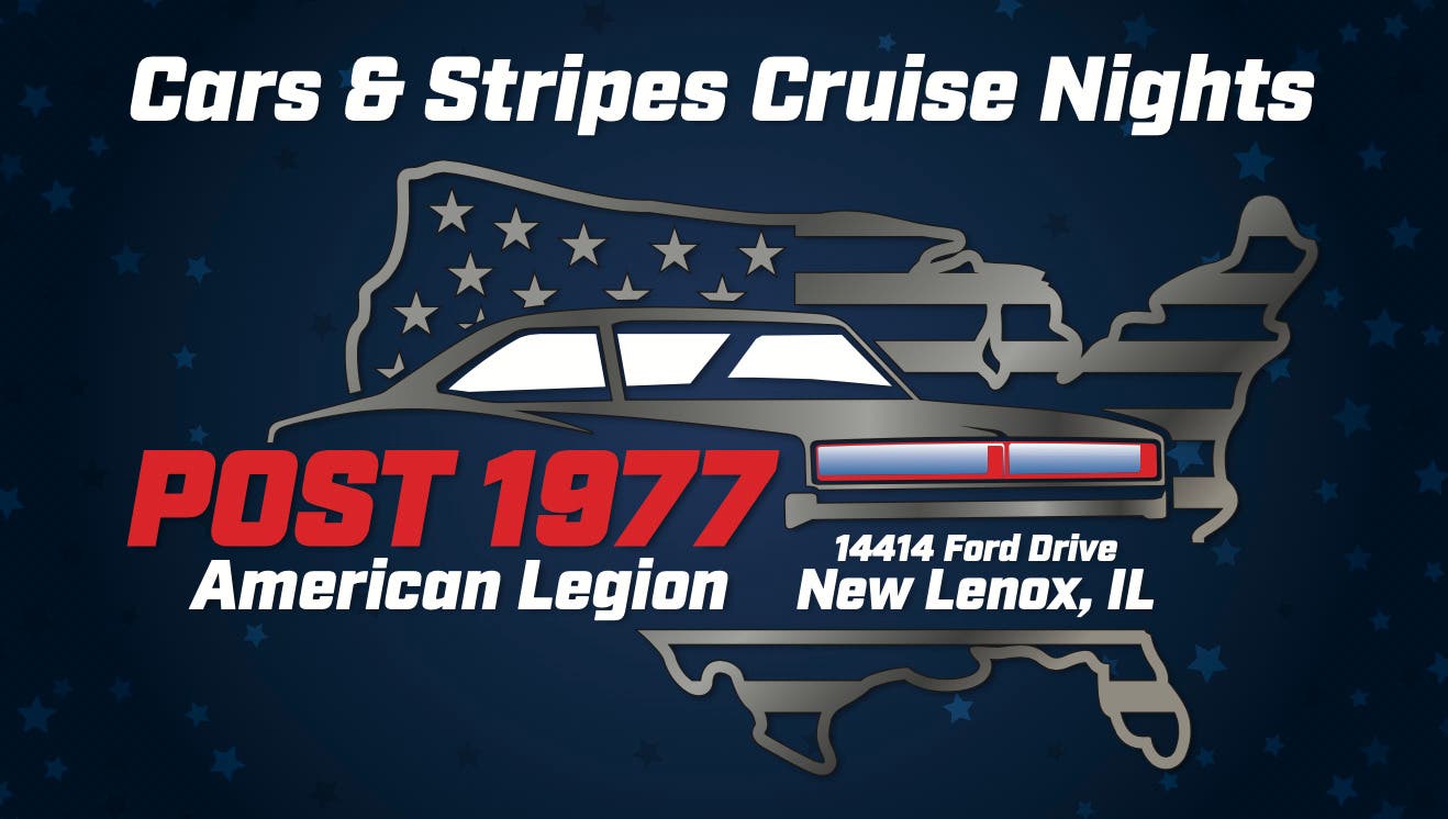 Cars & Stripes Cruise Nights at American Legion Post 1977 - Corvette Featured Car