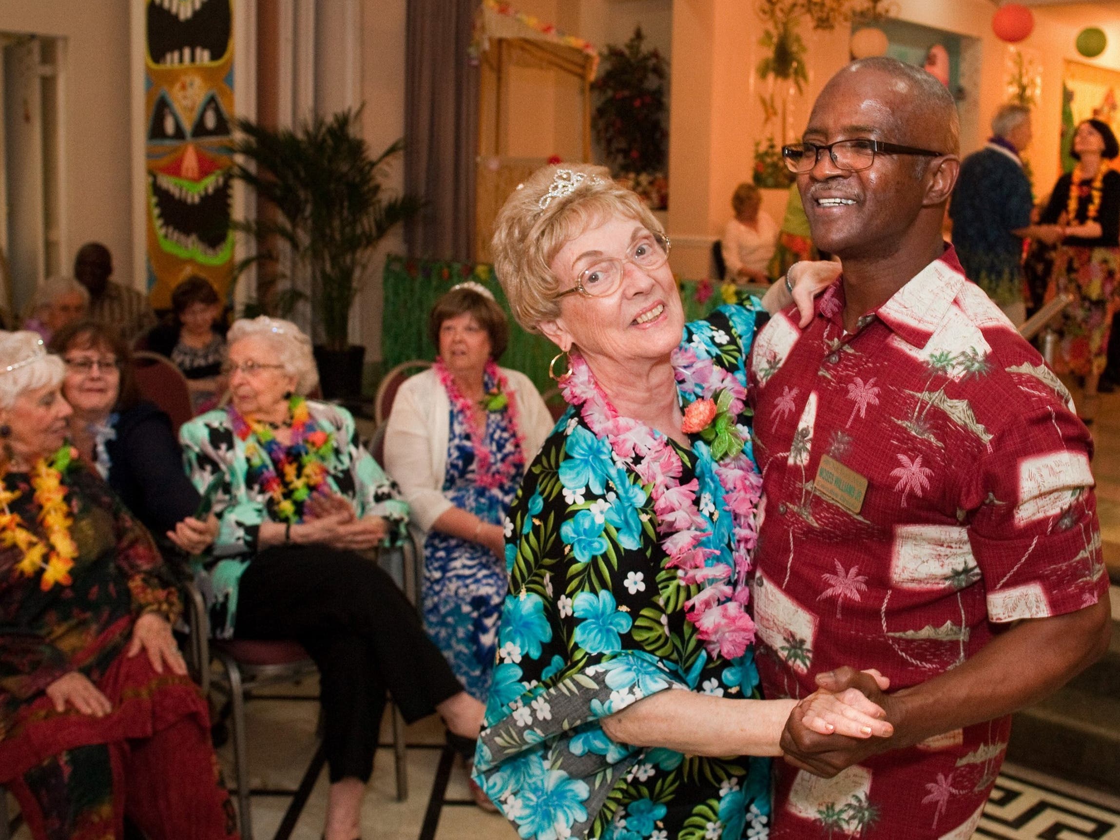 Island Nights, Ballroom Lights - Hawaiian Dance for Seniors at Oak Park Arms