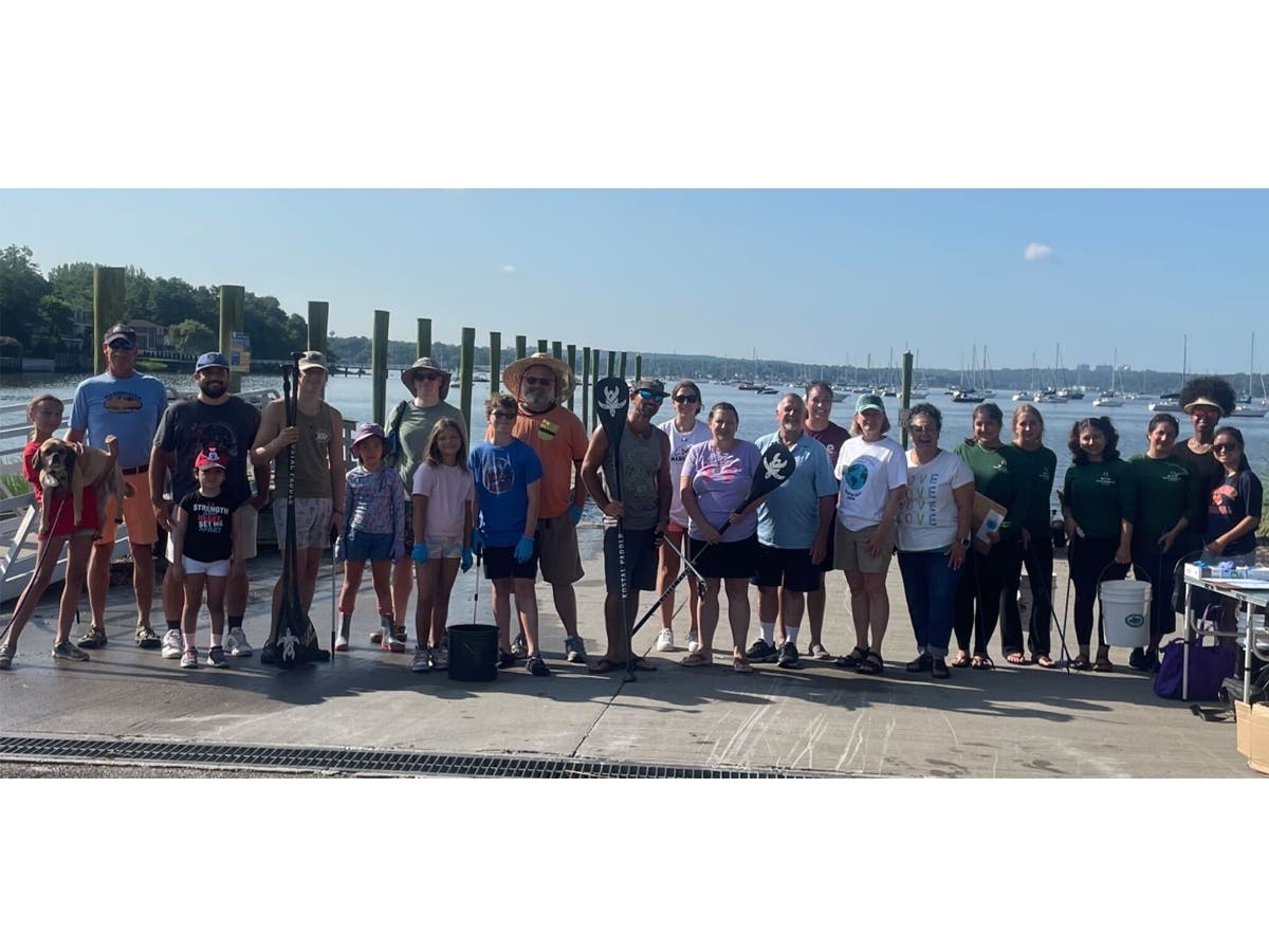 Volunteers from across North Hempstead participated in a cleanup of Manorhaven Beach and Sheets Creek in Port Washington. 