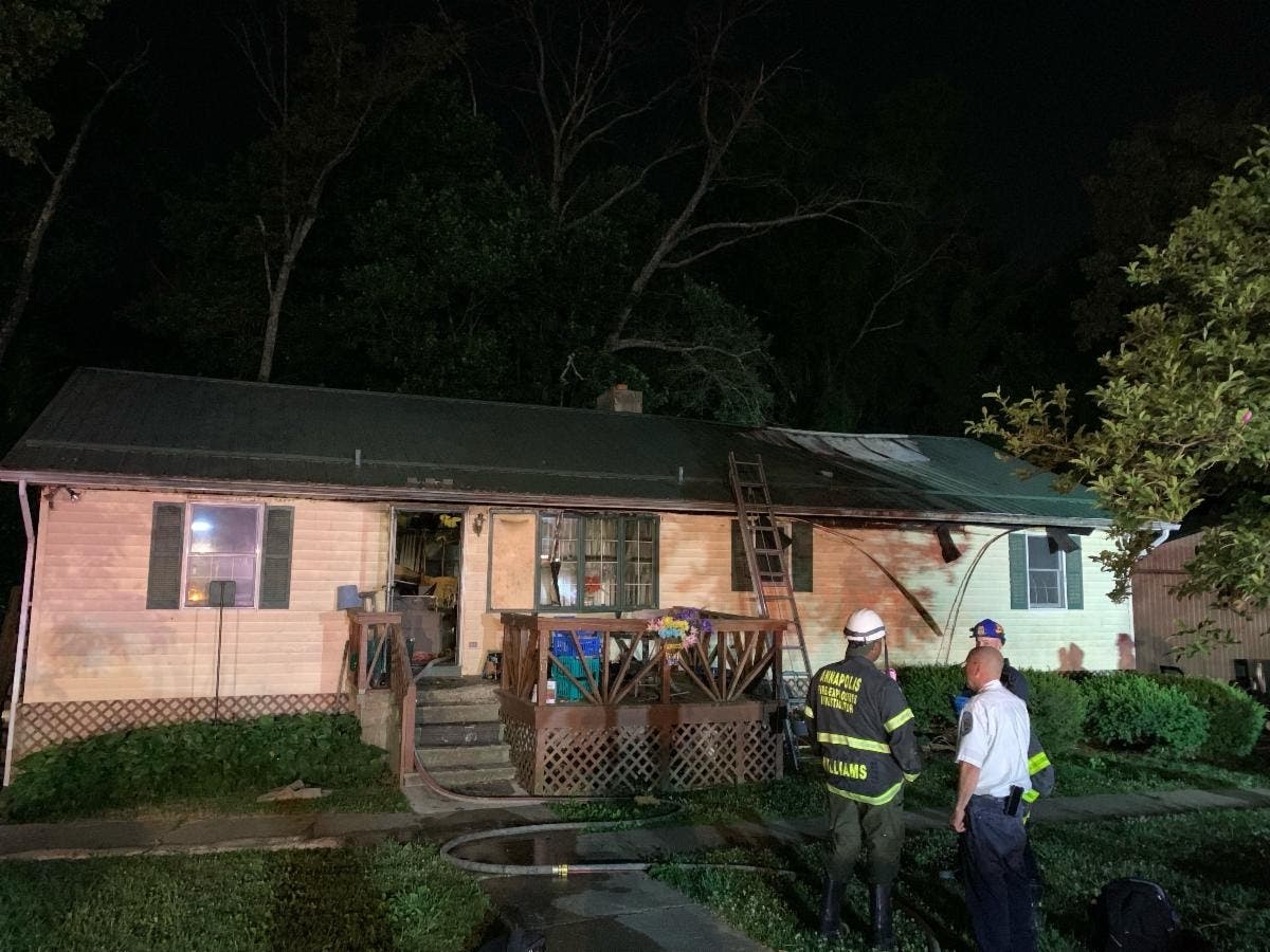 A man who barricaded himself in a Severn home has died from injuries caused by the fire he started Monday night in the residence, Anne Arundel County Fire officials said Thursday.