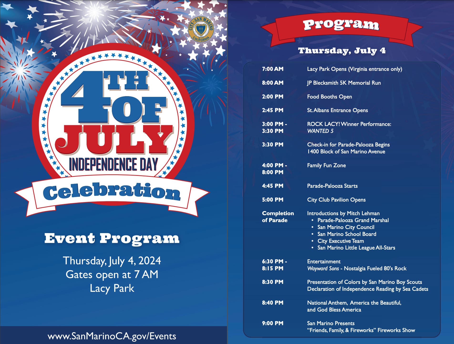 4th Of July Fireworks, Fun Zone & Parade 2024: San Marino