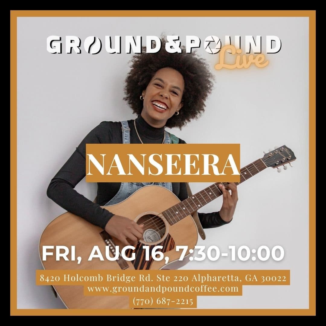 Nanserra performing at Ground&Pound Coffee 