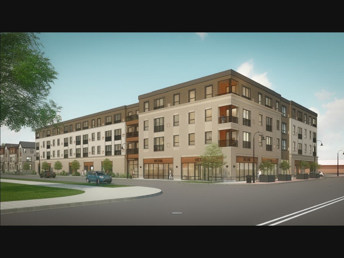 A rendering of the mixed-use development planned for 157th and Cicero. 