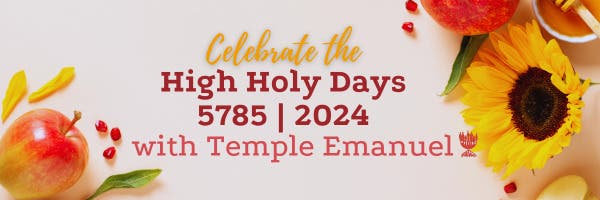 Temple Emanuel Rosh Hashanah and Yom Kippur Services