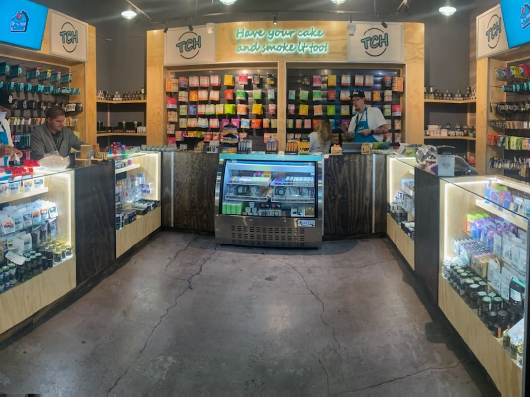 An interior view of The Cake House location in Vista. 