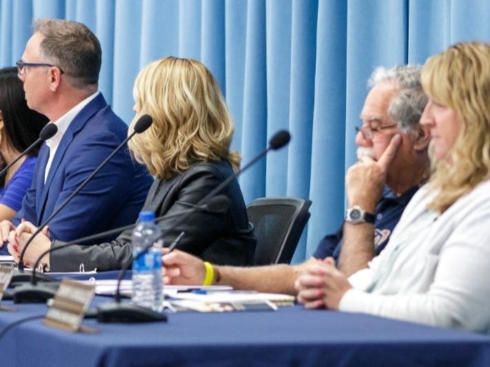 Temecula Valley Unified School District governing board members (from left): Dr. Joseph Komrosky, Jennifer Wiersma, Steven Schwartz and Allison Barclay.