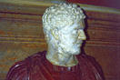 
[image ALT: A bust of a curly-haired man with a ferocious expression. It is a contemporary portrait of the emperor Caracalla, serving here as a link to the Historia Augusta.]