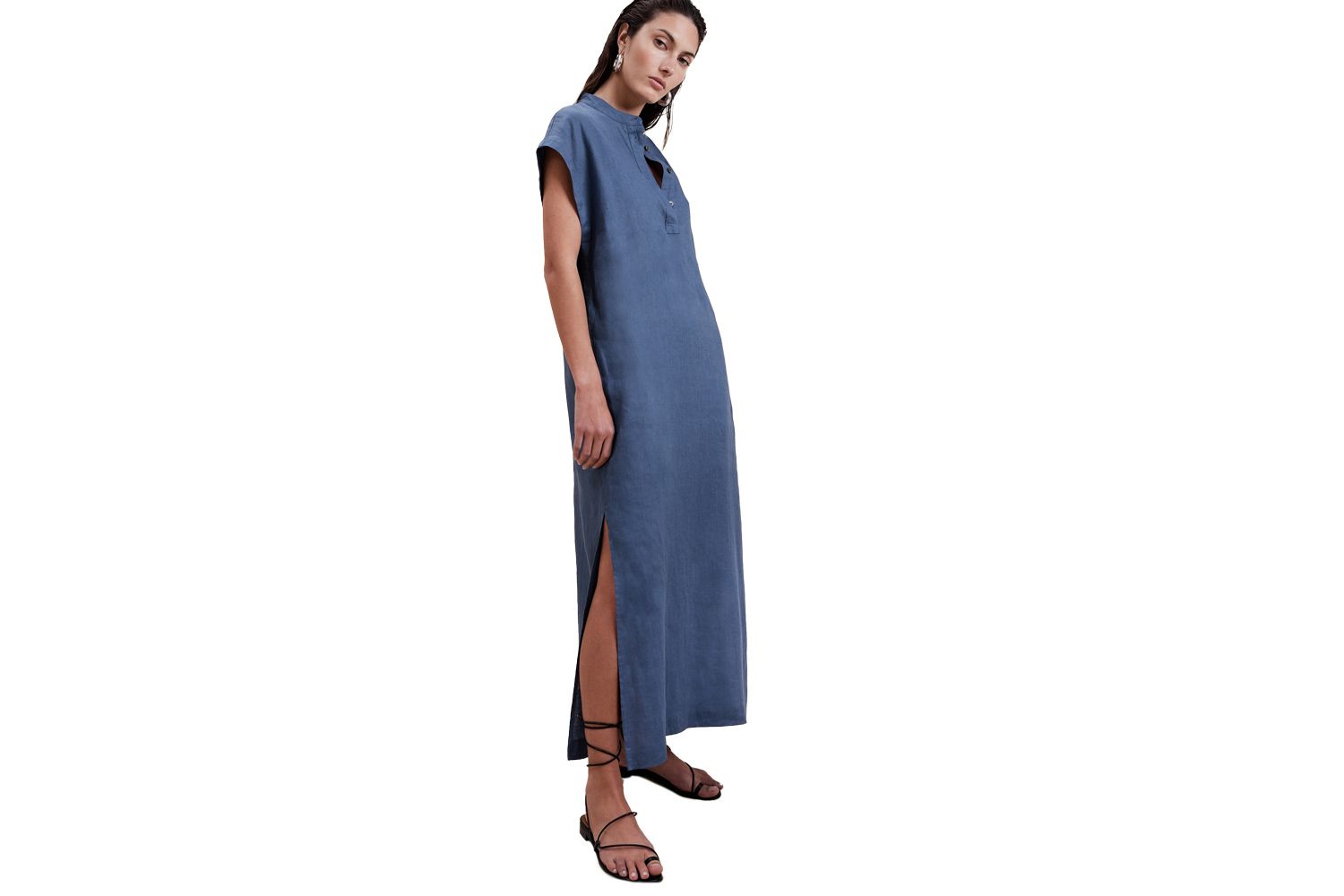 LINEN KAFTAN DRESS