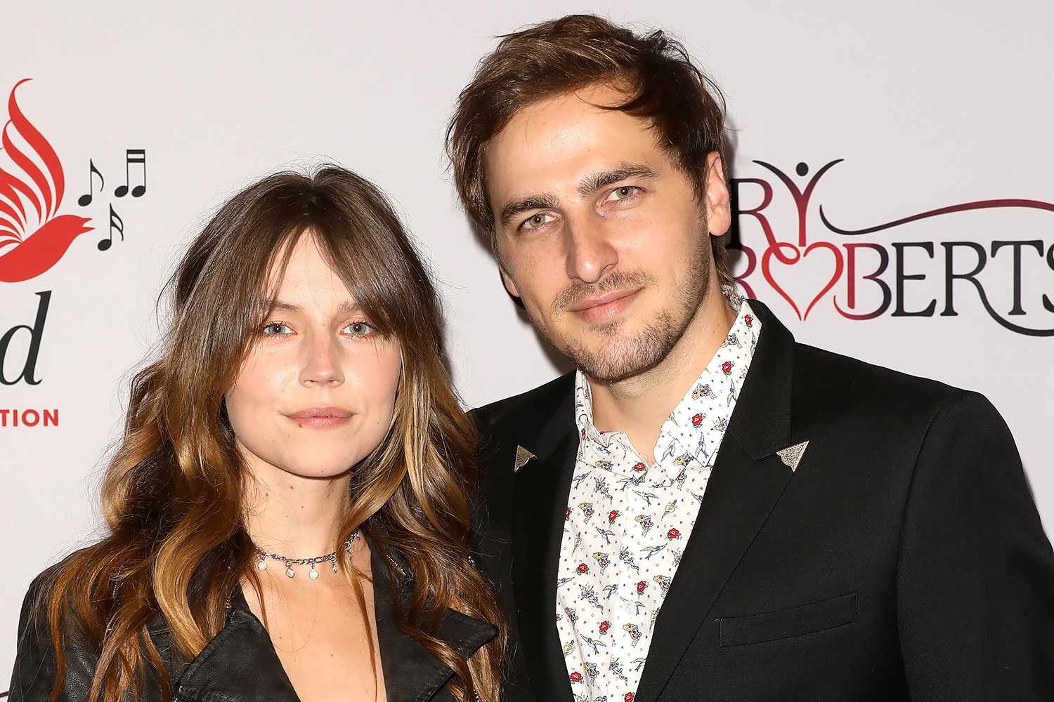 Singer-songwriter Kendall Schmidt (R) and Mica Von Turkovich (L) attend the Hilary Roberts birthday celebration and the Red Songbird Foundation launch party at The Beverly Hilton Hotel on May 11, 2019 in Beverly Hills, California.